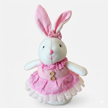 Coelha de Pelucia em Pé