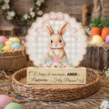 Totem Circulo Páscoa Decorativo MDF