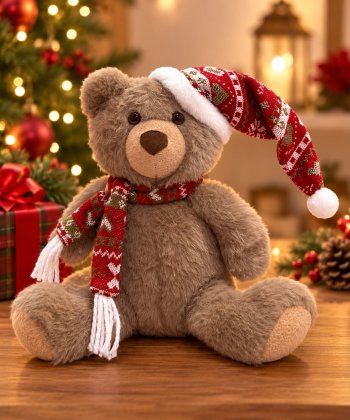 Urso Pardo com Gorro