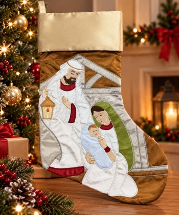 Bota Sagrada Família dourada 40cm
